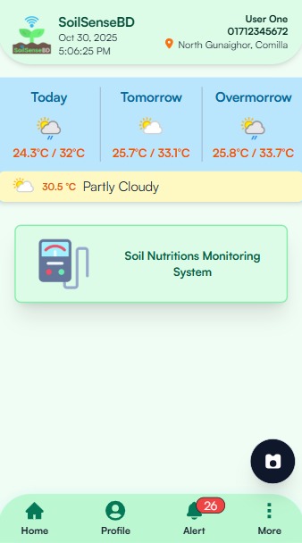 SoilSense Mobile App - Weather Integration