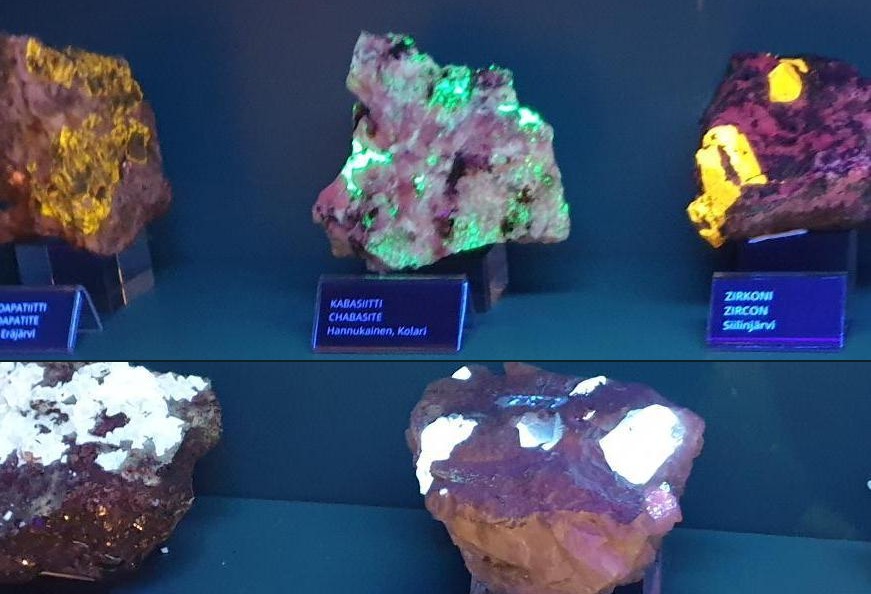 Hyperspectral mineral specimens, museum display reference